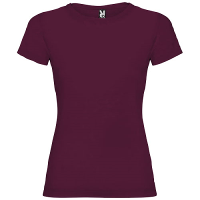 JAMAICA SHORT SLEEVE LADIES TEE SHIRT in Burgundy