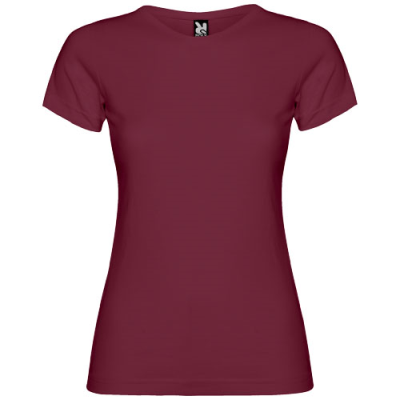 JAMAICA SHORT SLEEVE LADIES TEE SHIRT in Garnet