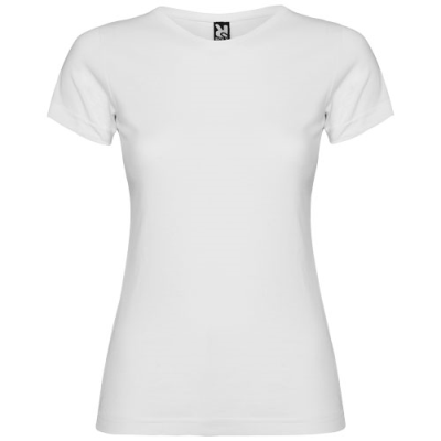 JAMAICA SHORT SLEEVE LADIES TEE SHIRT in White