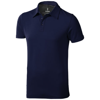 MARKHAM SHORT SLEEVE MENS STRETCH POLO in Navy