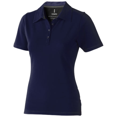 MARKHAM SHORT SLEEVE WOMENS STRETCH POLO in Navy