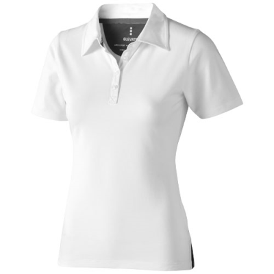 MARKHAM SHORT SLEEVE WOMENS STRETCH POLO in White