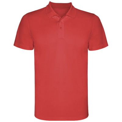 MONZHA SHORT SLEEVE CHILDRENS SPORTS POLO in Red