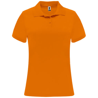 MONZHA SHORT SLEEVE LADIES SPORTS POLO in Fluor Orange