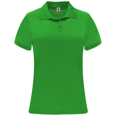 MONZHA SHORT SLEEVE LADIES SPORTS POLO in Green Fern