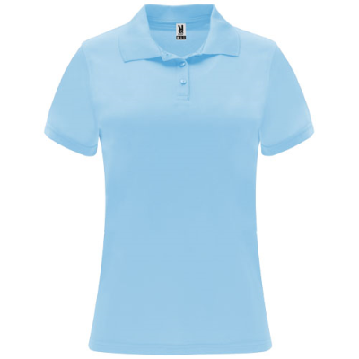 MONZHA SHORT SLEEVE LADIES SPORTS POLO in Light Blue