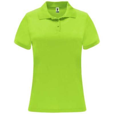 MONZHA SHORT SLEEVE LADIES SPORTS POLO in Lime