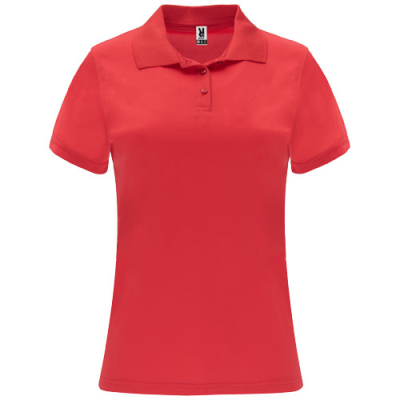 MONZHA SHORT SLEEVE LADIES SPORTS POLO in Red