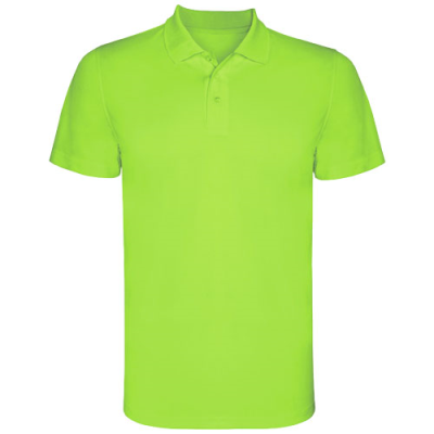 MONZHA SHORT SLEEVE MENS SPORTS POLO in Lime
