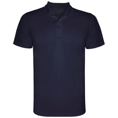 MONZHA SHORT SLEEVE MENS SPORTS POLO in Navy Blue