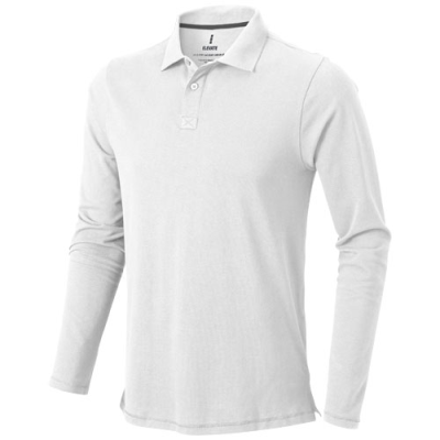 OAKVILLE LONG SLEEVE MENS POLO in White