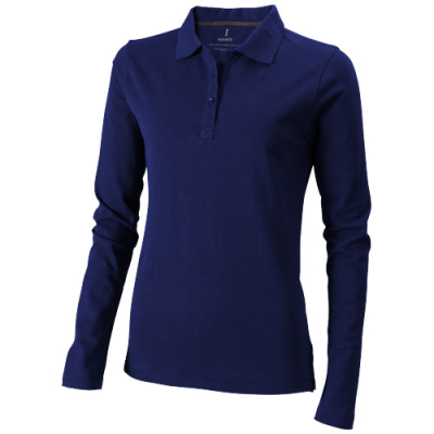 OAKVILLE LONG SLEEVE WOMENS POLO in Navy