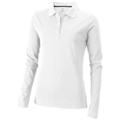 OAKVILLE LONG SLEEVE WOMENS POLO in White