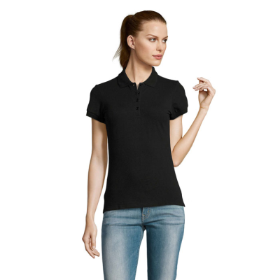 PASSION LADIES POLO 170G in Black