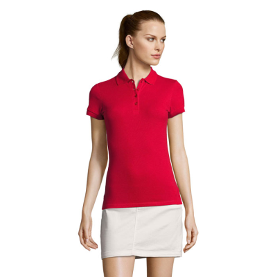 PASSION LADIES POLO 170G in Red