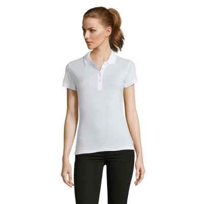 PASSION LADIES POLO 170G in White