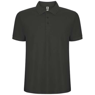 PEGASO PREMIUM SHORT SLEEVE MENS POLO in Dark Lead