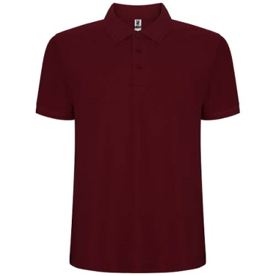 PEGASO PREMIUM SHORT SLEEVE MENS POLO in Garnet