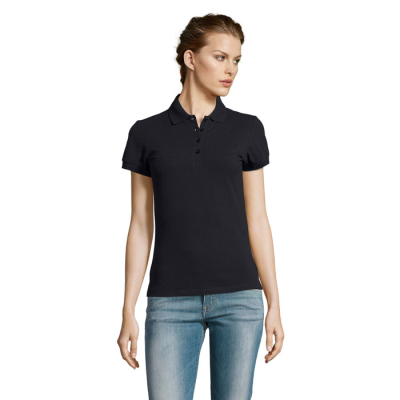 PEOPLE LADIES POLO 210G in Blue