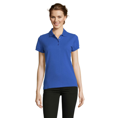 PEOPLE LADIES POLO 210G in Blue