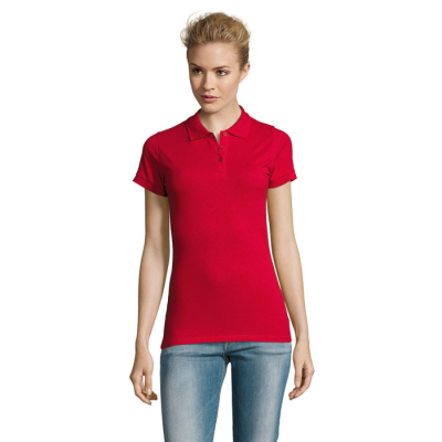 PERFECT LADIES POLO 180 in Red