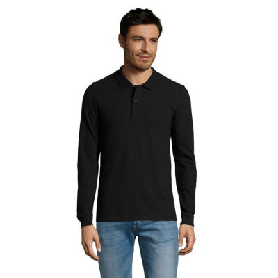 PERFECT LSL MEN POLO 180 in Black