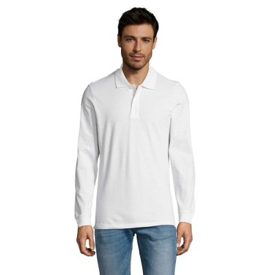 PERFECT LSL MEN POLO 180 in White