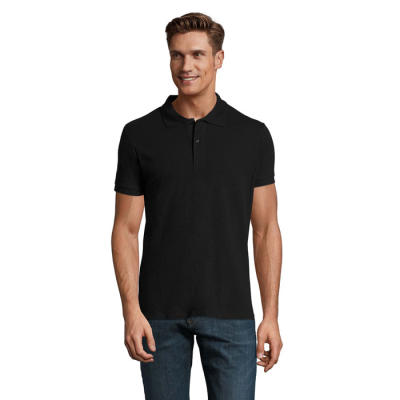 PERFECT MEN POLO 180G in Black