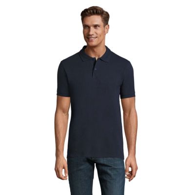 PERFECT MEN POLO 180G in Blue