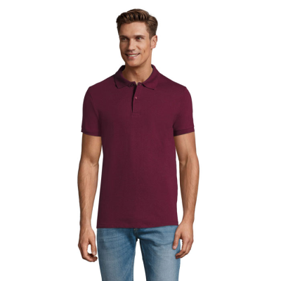 PERFECT MEN POLO 180G in Brown