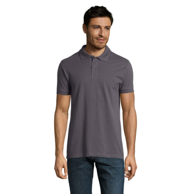 PERFECT MEN POLO 180G in Grey