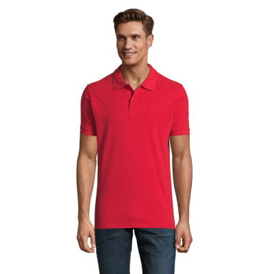 PERFECT MEN POLO 180G in Red