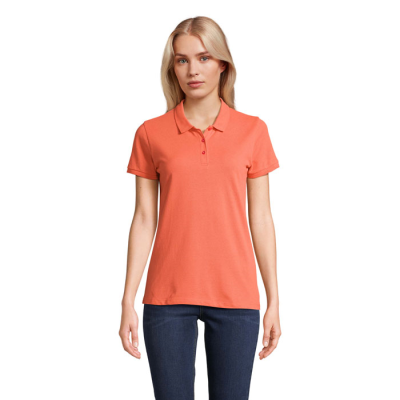 PLANET LADIES POLO 170G in Orange