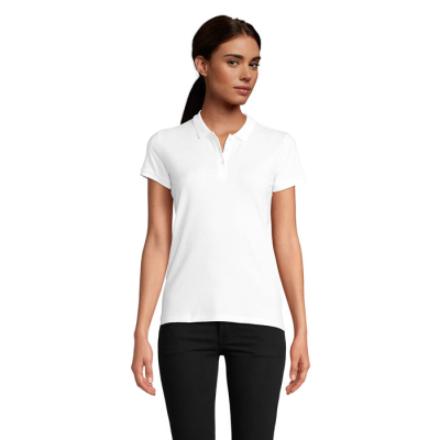 PLANET LADIES POLO 170G in White