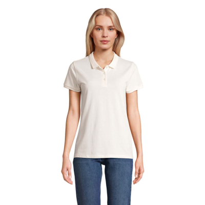 PLANET LADIES POLO 170G in White