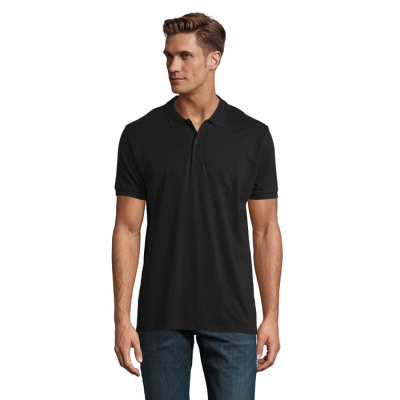 PLANET MEN POLO 170G in Black