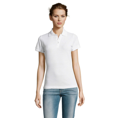 PRIME LADIES POLO 200GR in White