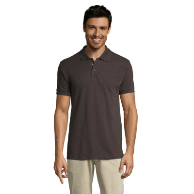 PRIME MEN POLYCOTTON POLO in Grey