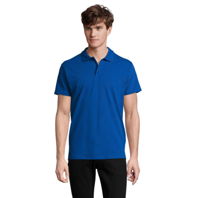 SPRING II MEN POLO 210G in Blue