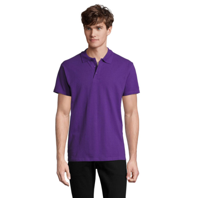 SPRING II MEN POLO 210G in Purple