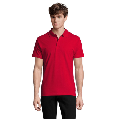 SPRING II MEN POLO 210G in Red