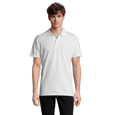 SPRING II MEN POLO 210G in White