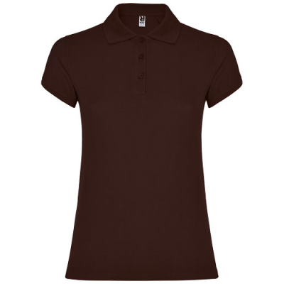 STAR SHORT SLEEVE LADIES POLO in Chocolat