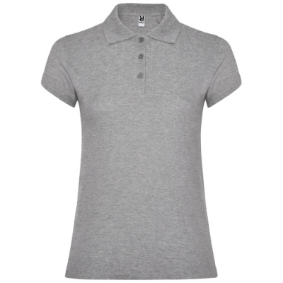 STAR SHORT SLEEVE LADIES POLO in Marl Grey