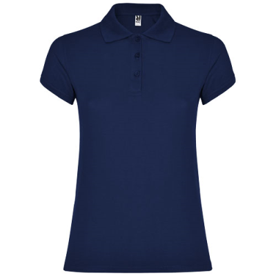 STAR SHORT SLEEVE LADIES POLO in Navy Blue