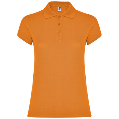 STAR SHORT SLEEVE LADIES POLO in Orange