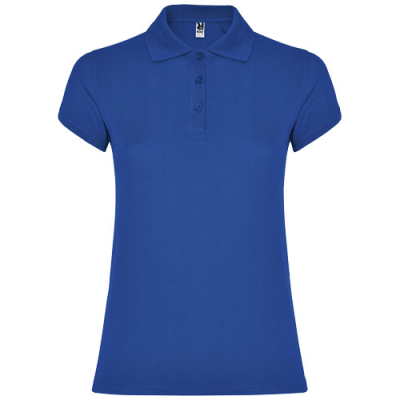 STAR SHORT SLEEVE LADIES POLO in Royal Blue