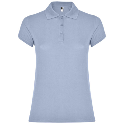 STAR SHORT SLEEVE LADIES POLO in Zen Blue