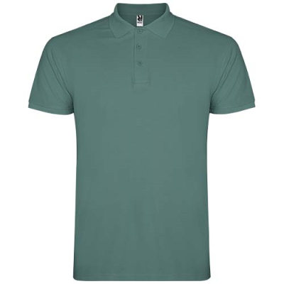 STAR SHORT SLEEVE MENS POLO in Calm Blue