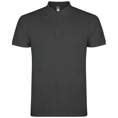 STAR SHORT SLEEVE MENS POLO in Dark Lead